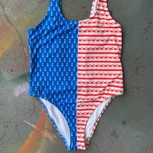 Chubbies Red, White, & Blue Cheeky One Piece